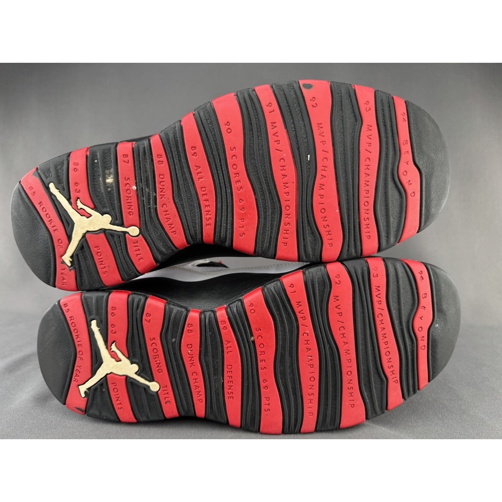 Jordan 10 Retro Double Nickel White Black True Red 310805-102 Mens Size 10.5‎ - Picture 6 of 8